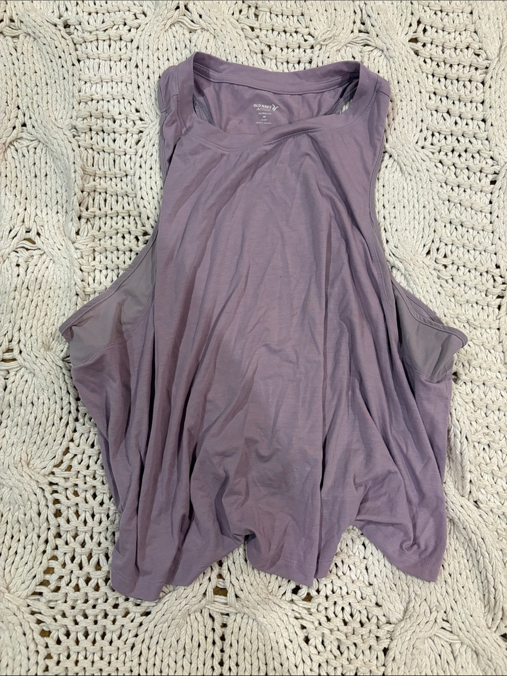 Women’s Cutaway Muscle workout Tank Top - Lavender
